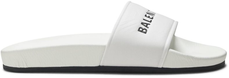 Novelship Balenciaga Pool Slides White Black Wmns