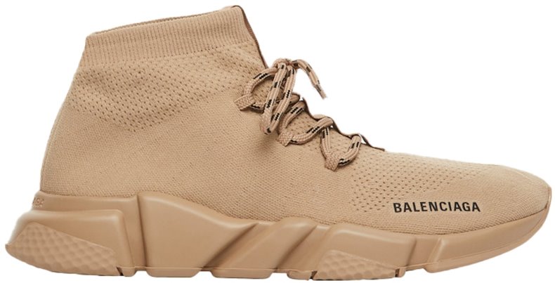 Novelship Balenciaga Speed Trainer Lace Up Beige Wmns