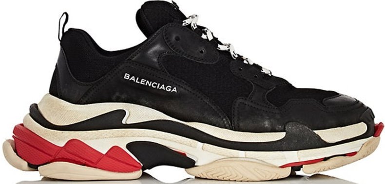 Novelship Balenciaga Triple S Black White Red 2018 Reissue Wmns