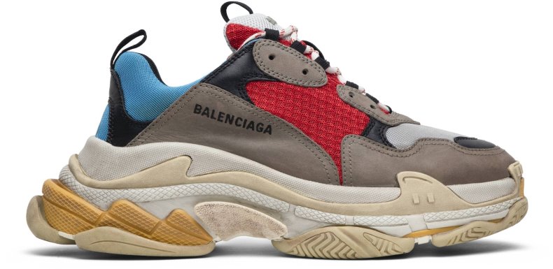 Novelship Balenciaga Triple S Grey Red Blue