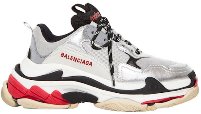 Novelship Balenciaga Triple S Red Silver White 2019