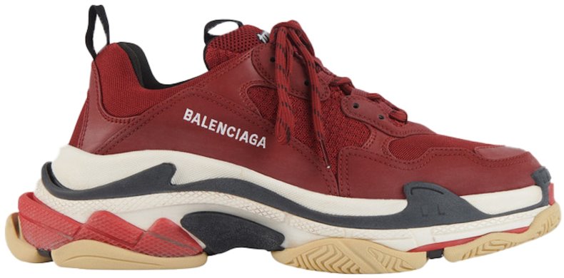 Novelship Balenciaga Triple S Sneaker Burgundy