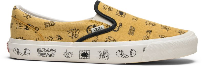 Novelship Brain Dead X Vans Classic Slip On Lx Aspen Gold