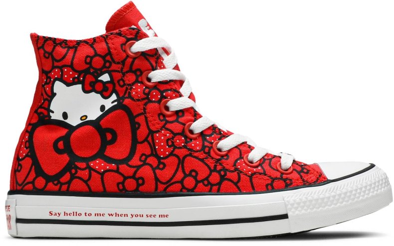 Novelship Hello Kitty X Converse Chuck Taylor All Star Hi Red