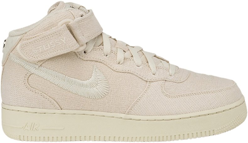 Novelship Nike Stussy X Air Force 1 Mid Fossil