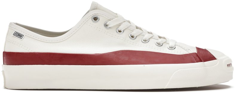 Novelship Pop Trading Company X Converse Jack Purcell Pro Low Egret Red