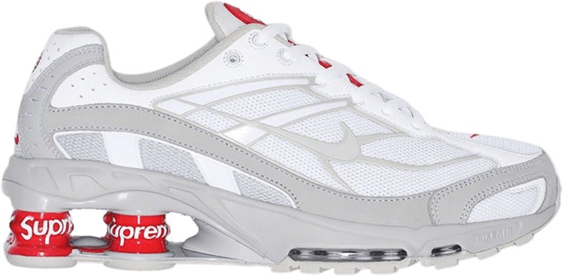 Novelship Supreme X Nike Shox Ride 2 White Grey Fog