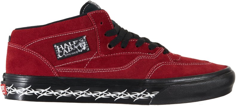 Novelship Supreme X Vans Half Cab Barbed Wire Burgundy
