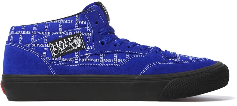Novelship Supreme X Vans Half Cab Logo Grid Blue