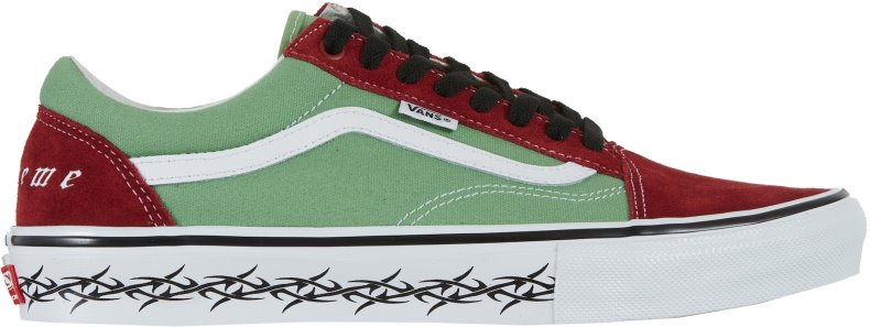 Novelship Supreme X Vans Old Skool Barbed Wire Green